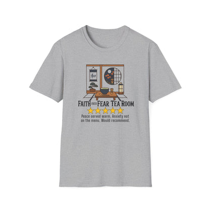 Faith Over Fear Tea Room Review T-Shirt