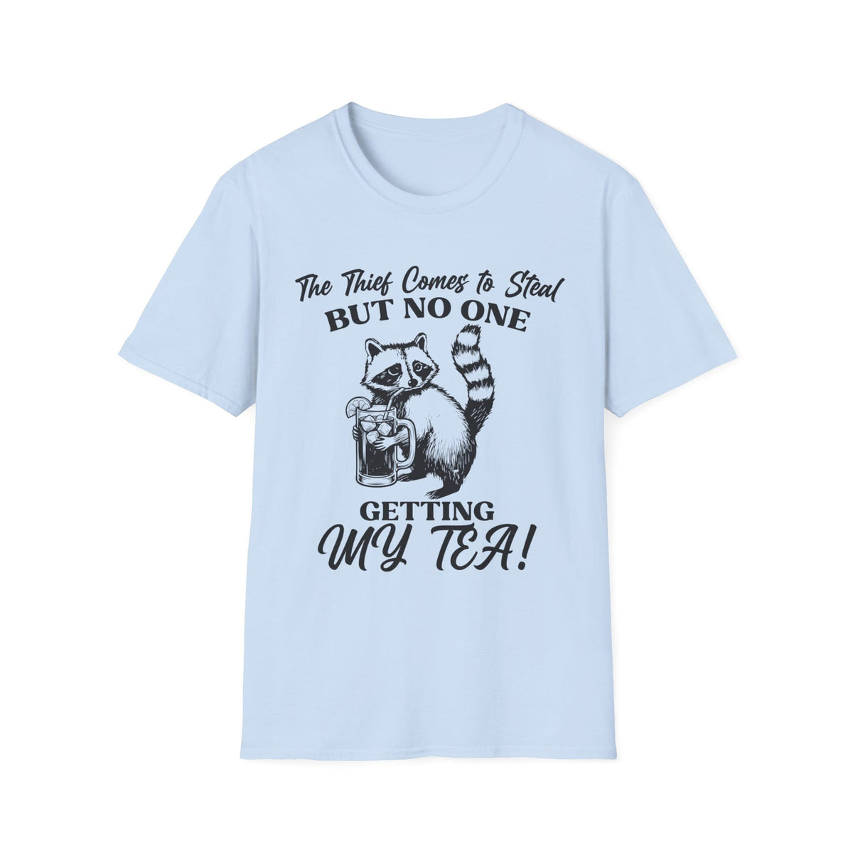 On One Getting My Tea t-shirt with playful tea lettering and faith-inspired design