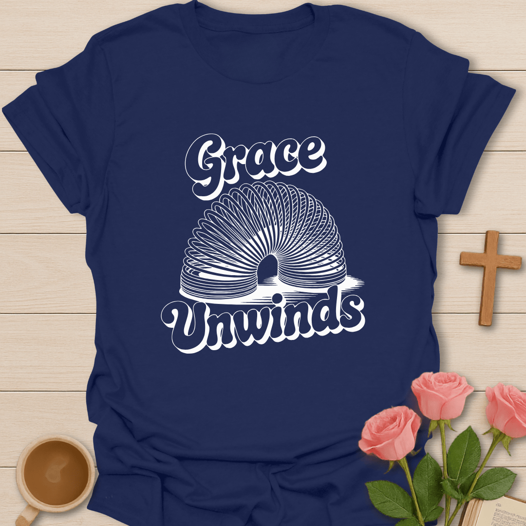 Grace Unwinds T-Shirt - Kozzy Co Navy / S