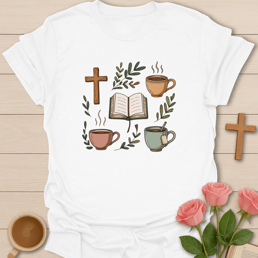 Cozy Faith & Tea T-Shirt T-Shirt