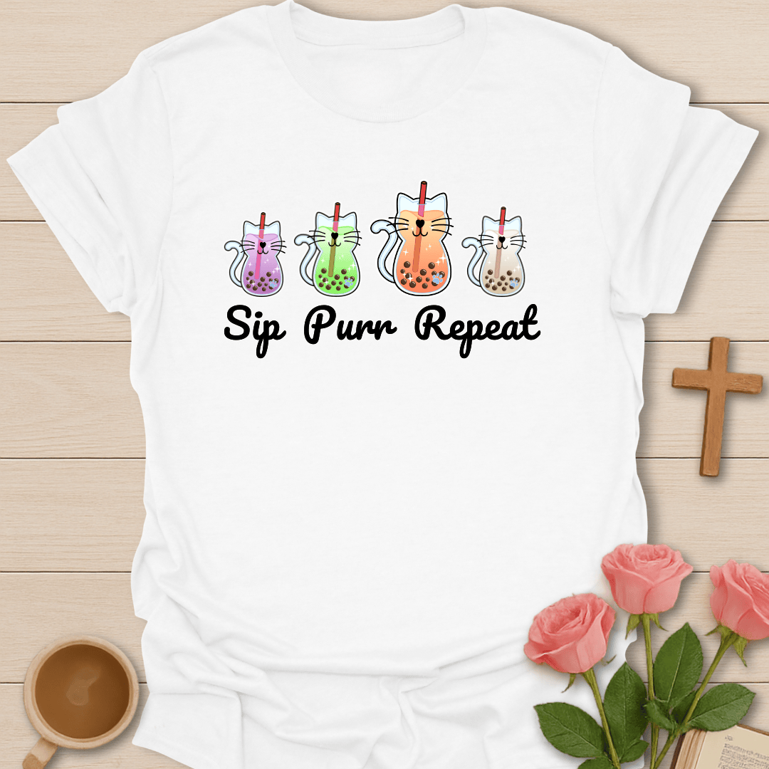 Boba Cat Tea T-Shirt