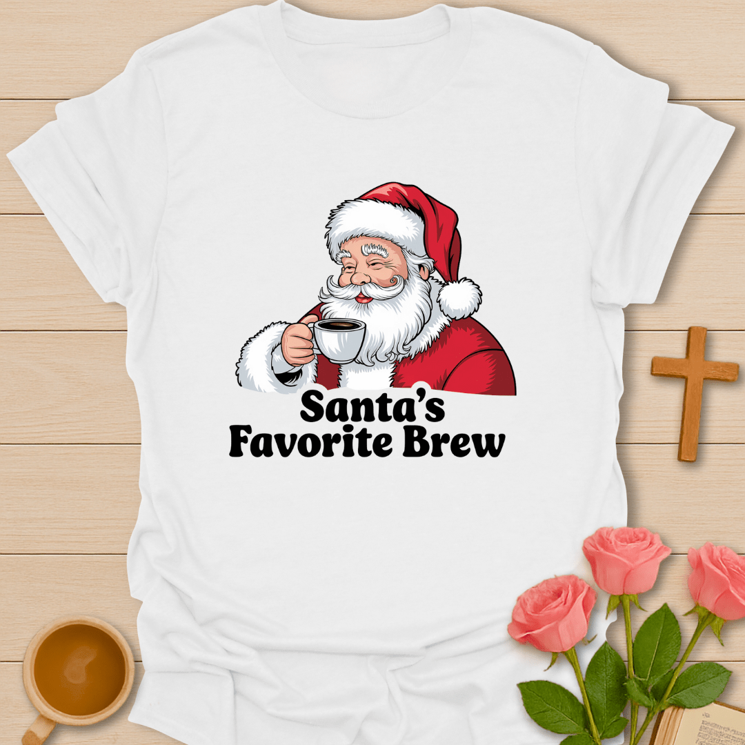 Santa's Brew Christmas T-Shirt T-Shirt