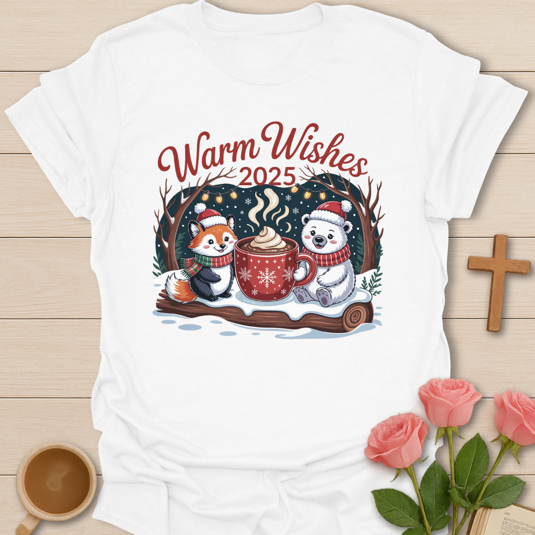 Warm Wishes 2025 Christmas T-Shirt