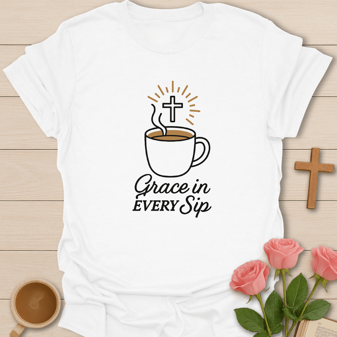 Grace In Every Sip T-Shirt T-Shirt