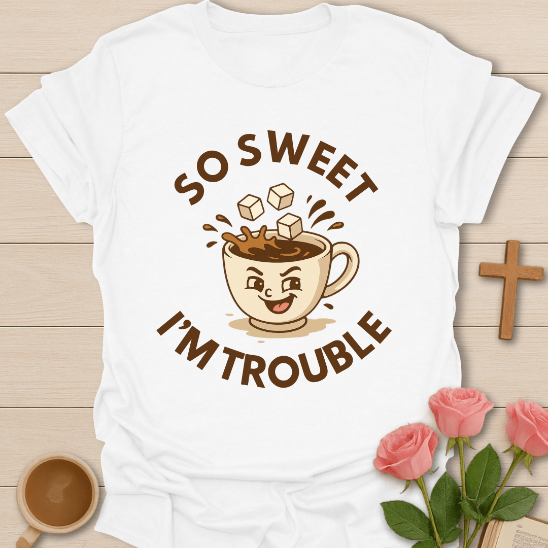 I'm Trouble T-Shirt - Kozzy Co White / S