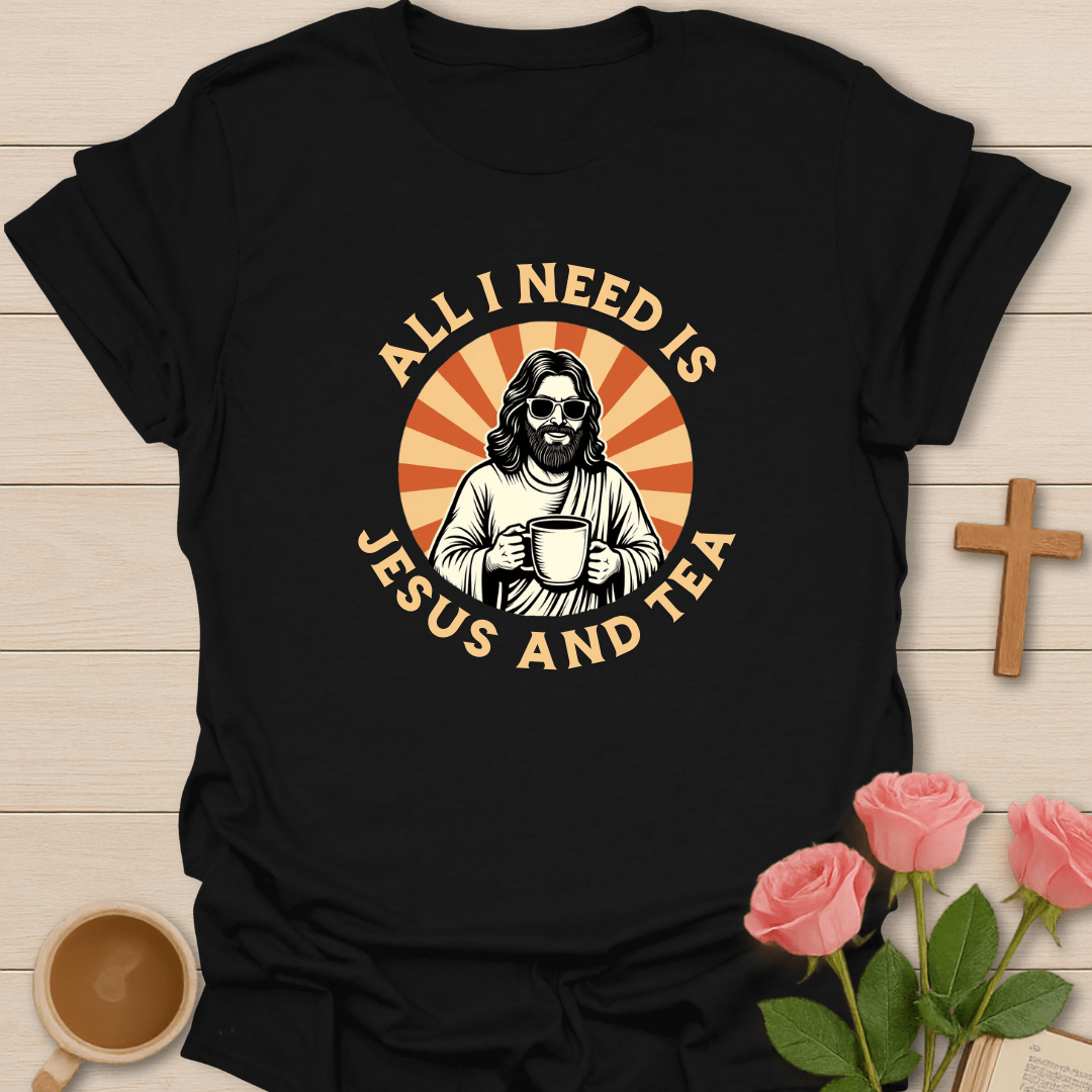 Retro Jesus And Tea T-Shirt