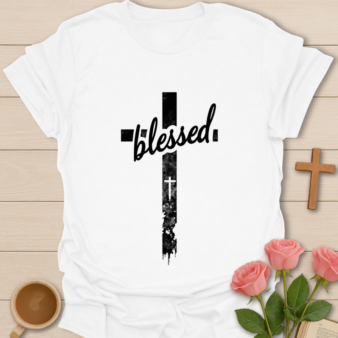 Blessed Rugged Cross T-Shirt