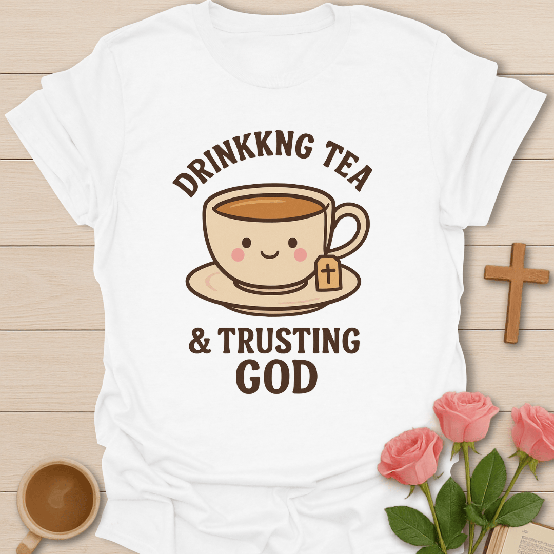 Drinking Tea & Trusting God T-Shirt T-Shirt
