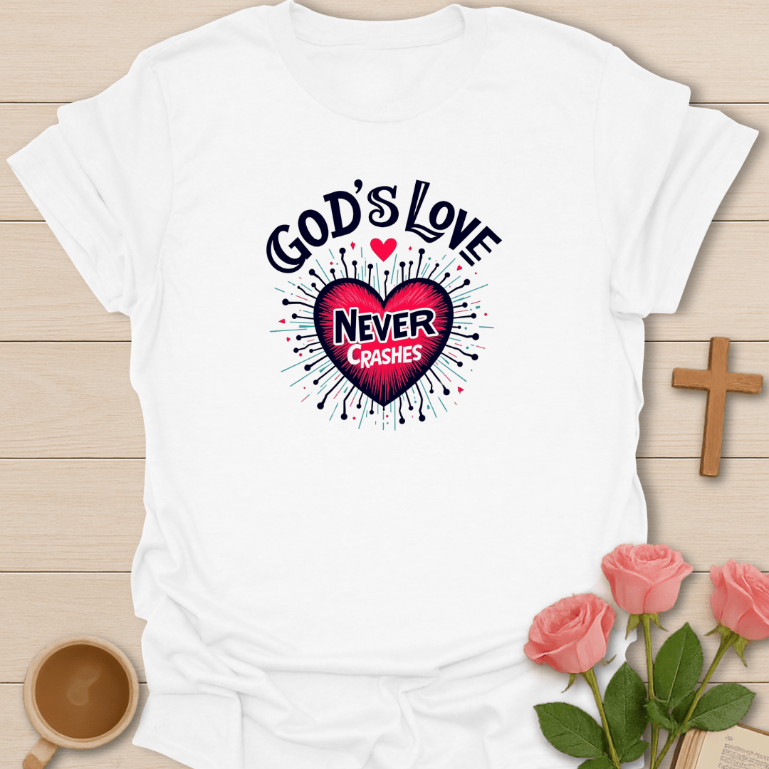 God's Love Never Crashes T-Shirt