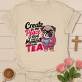 Faith & Tea Pug T-Shirt T-Shirt