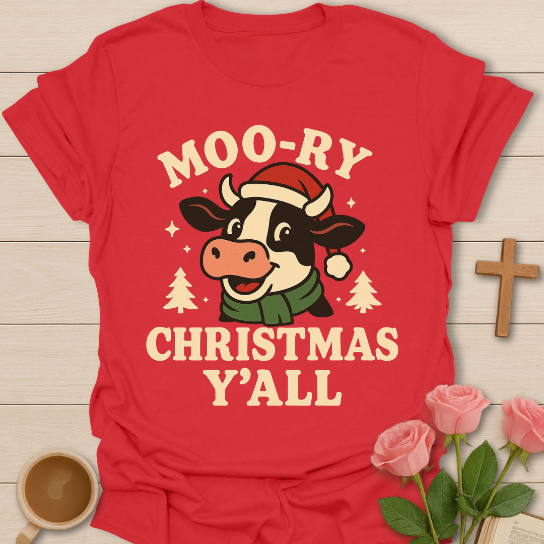 Moory Christmas Y'all T-Shirt