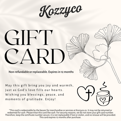 KozzyCo E-Gift Card Gift Card