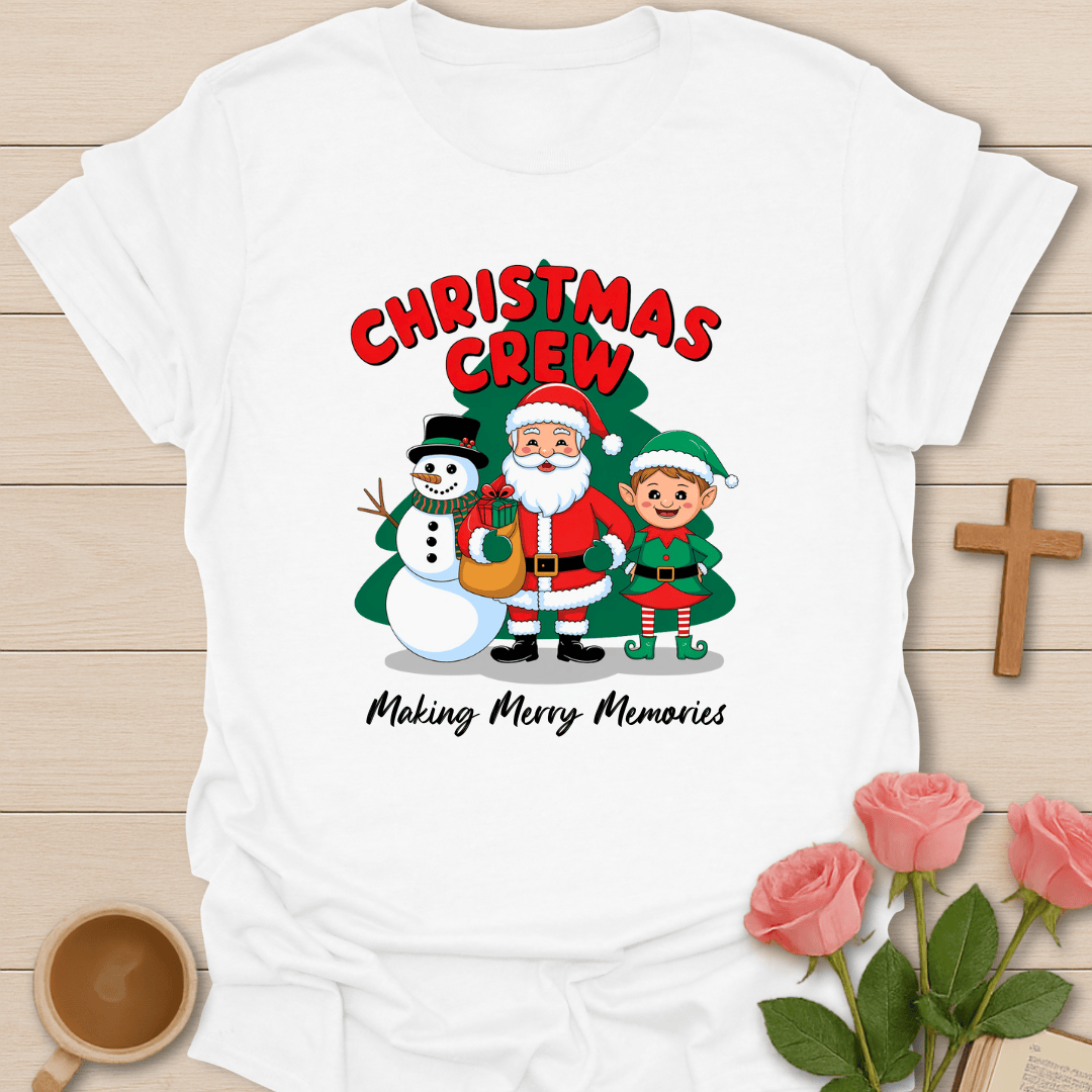 Christmas Crew T-Shirt - Kozzy Co White / S