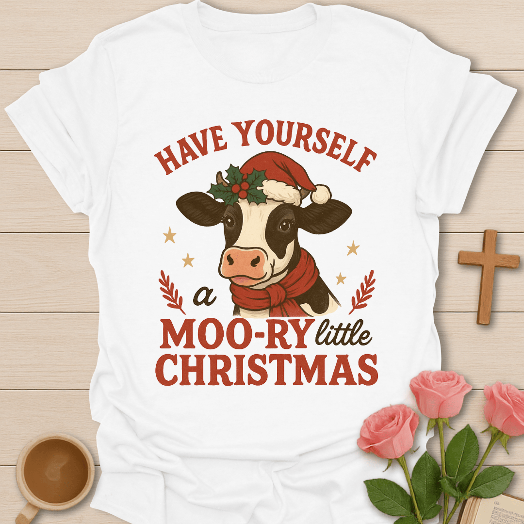Have Yourself A Moory Christmas T-Shirt T-Shirt