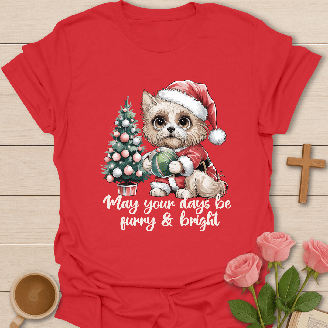 Furry & Bright Christmas T-Shirt T-Shirt