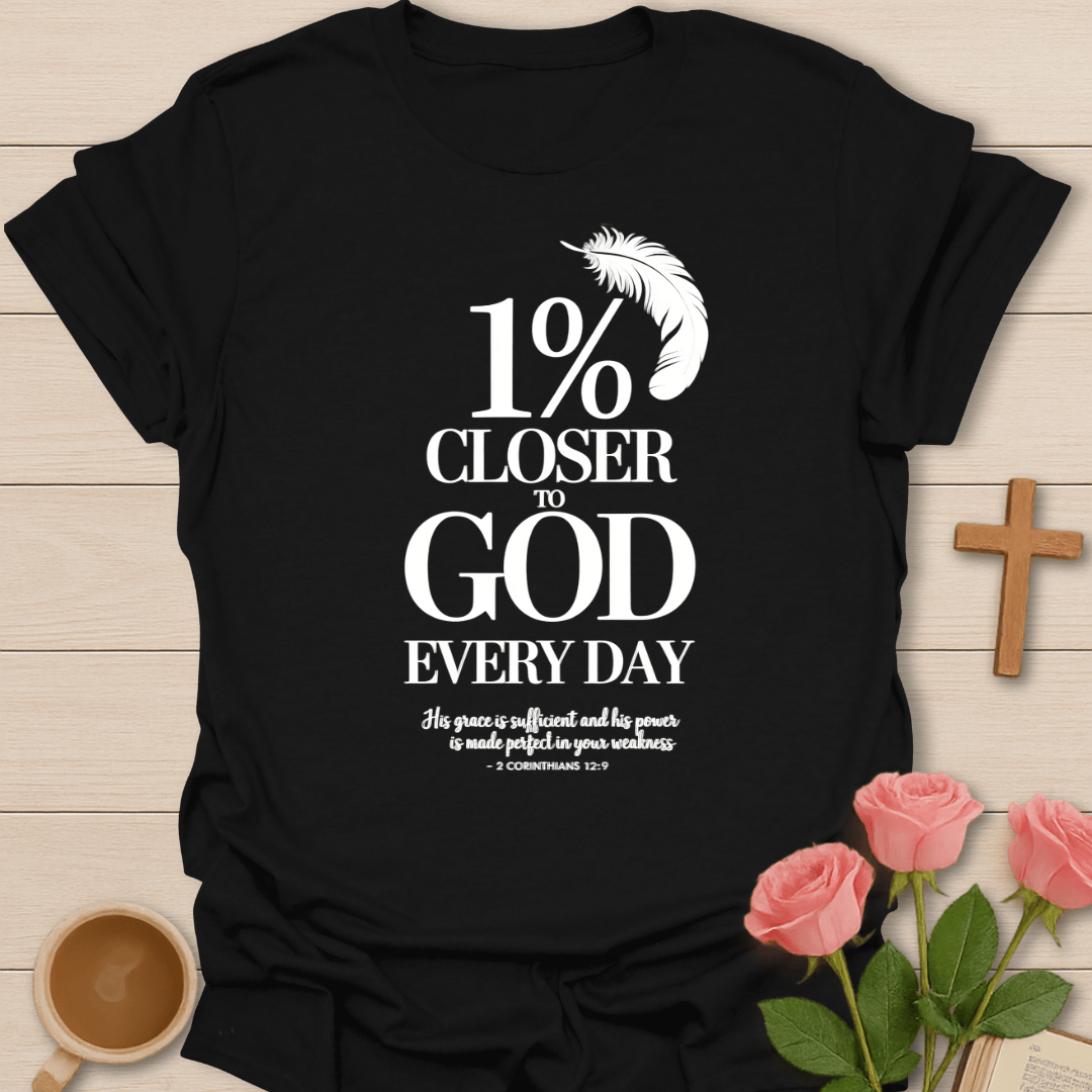 1% Closer To God T-Shirt - Kozzy Co Black / S
