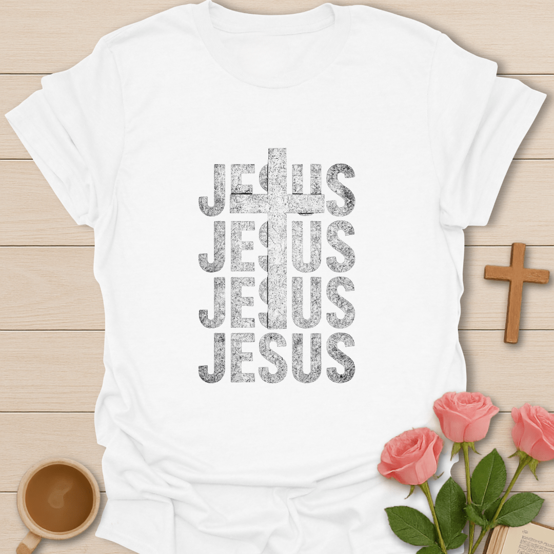 Vintage JESUS Stacked T-Shirt T-Shirt