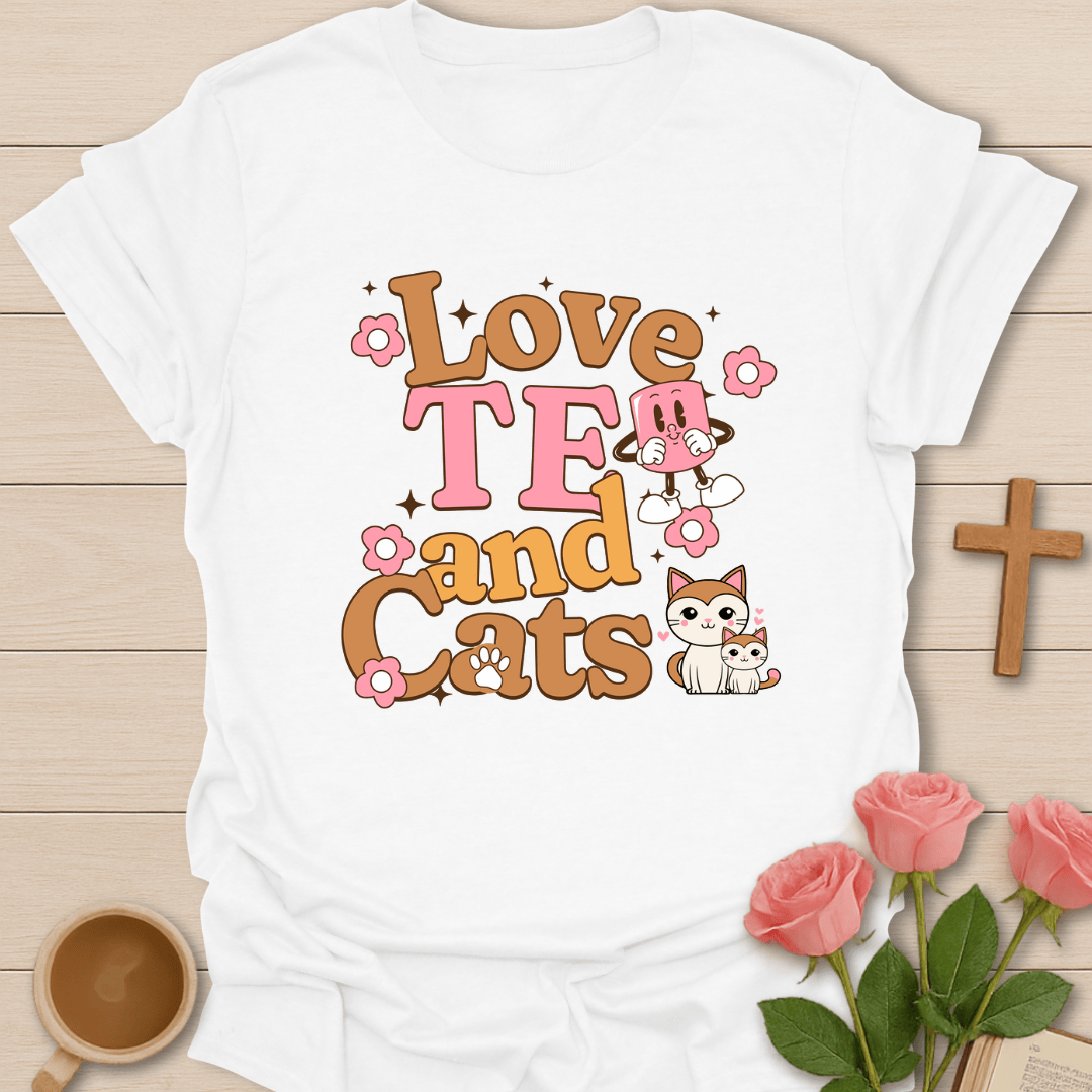 Love Tea & Cats T-Shirt
