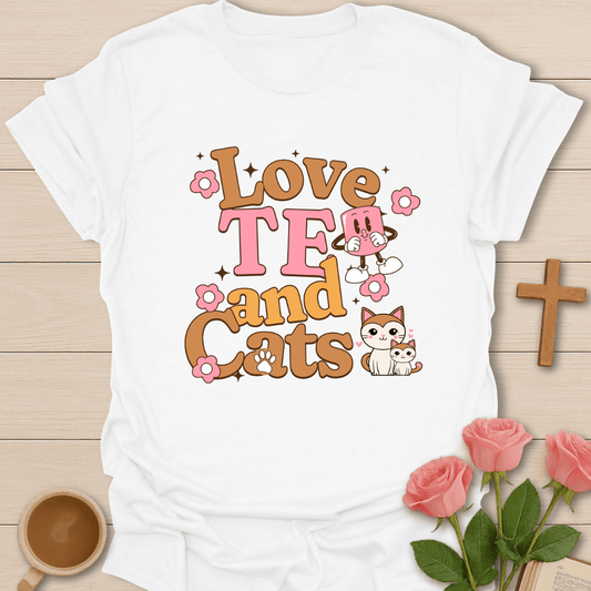 Love Tea & Cats T-Shirt