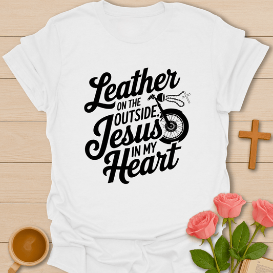 Jesus In My Heart Biker T-Shirt