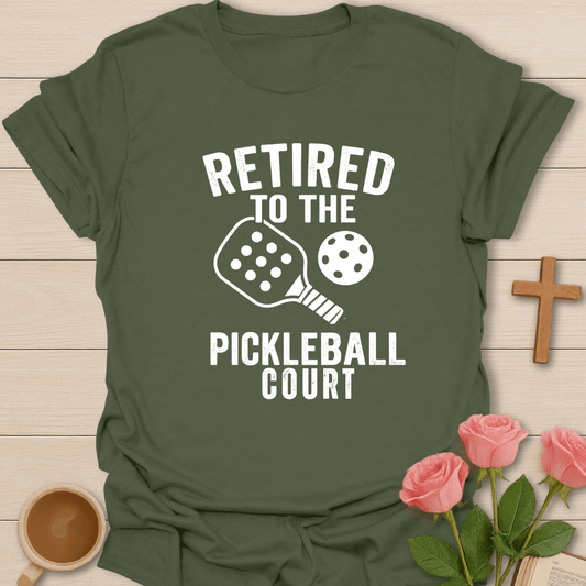 Retired Pickleball Court T-Shirt