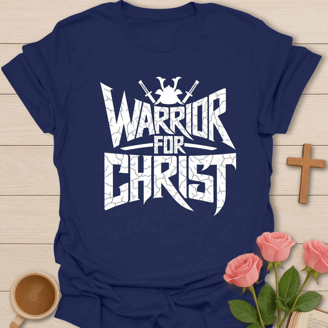 Warrior For Christ T-Shirt - Kozzy Co Navy / S
