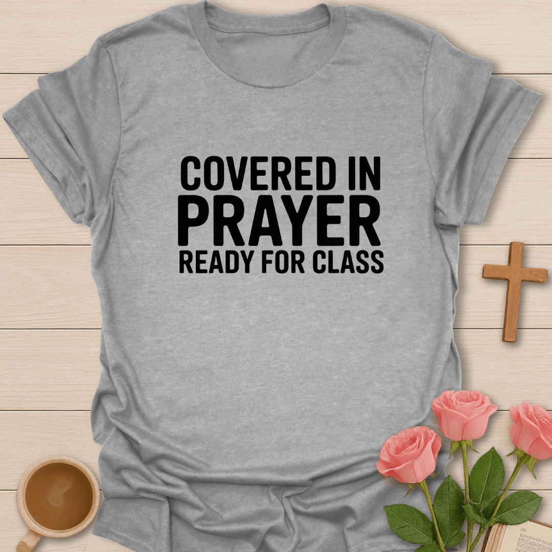 Covered & Ready For Class T-Shirt - Kozzy Co Sport Grey / S