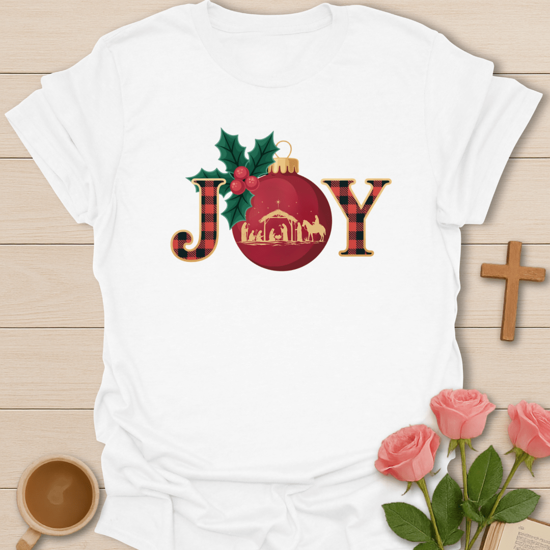 Joy Nativity Christmas T-Shirt T-Shirt