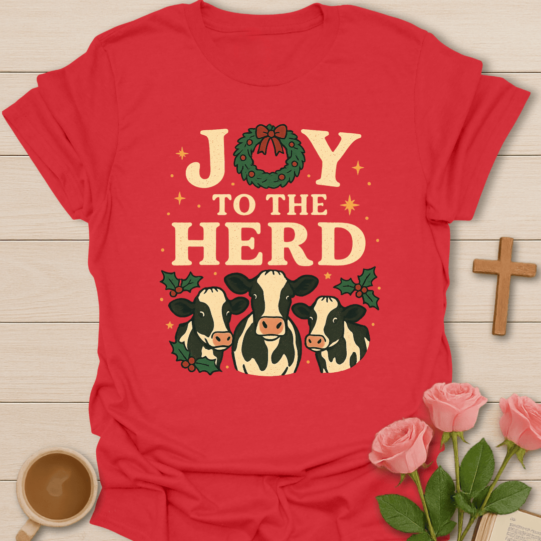 Joy To The Herd T-Shirt T-Shirt