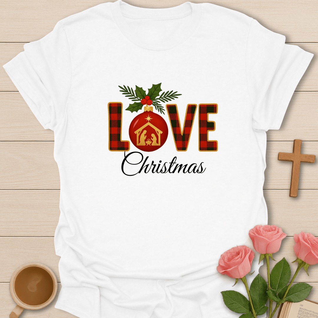 Love Christmas Nativity T-Shirt T-Shirt