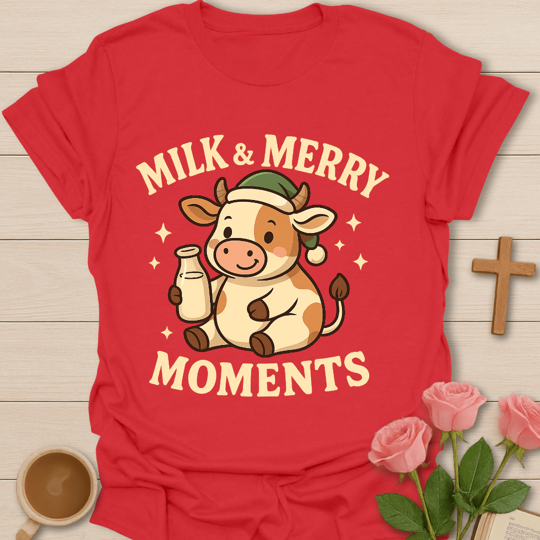 Milk & Merry Moments T-Shirt T-Shirt