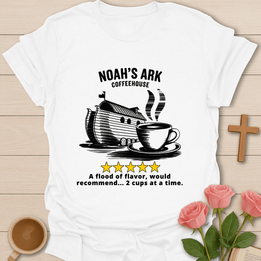 Noah's Ark Coffee House Five Stars Review T-Shirt