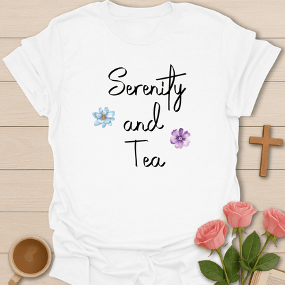 Serenity and Tea T-Shirt - Kozzy Co White / S