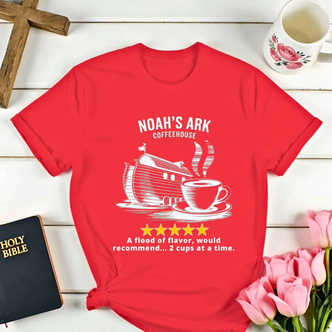 Noah's Ark Coffee House Five Stars Review T-Shirt
