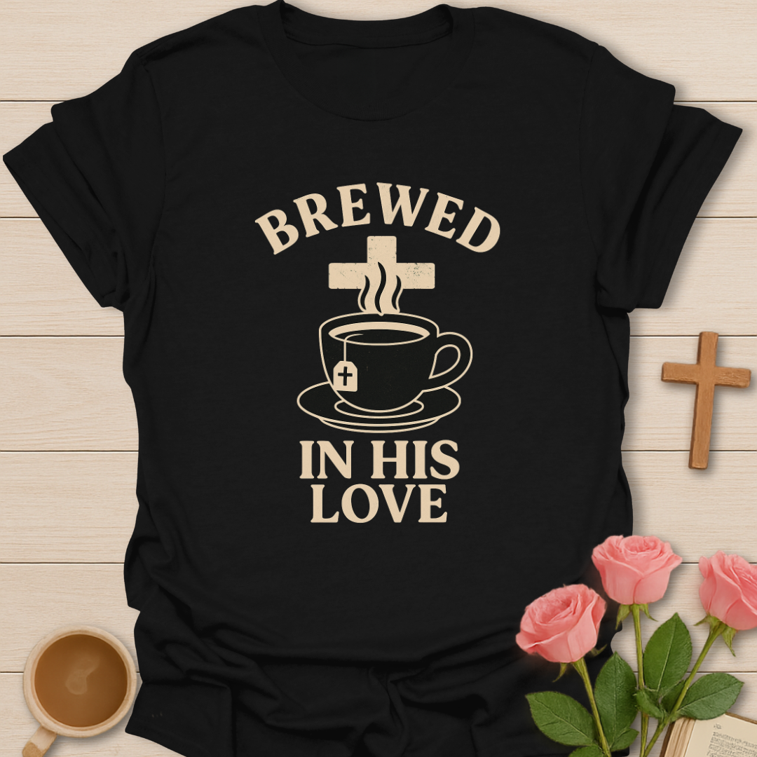 Brewed In His Love T-Shirt