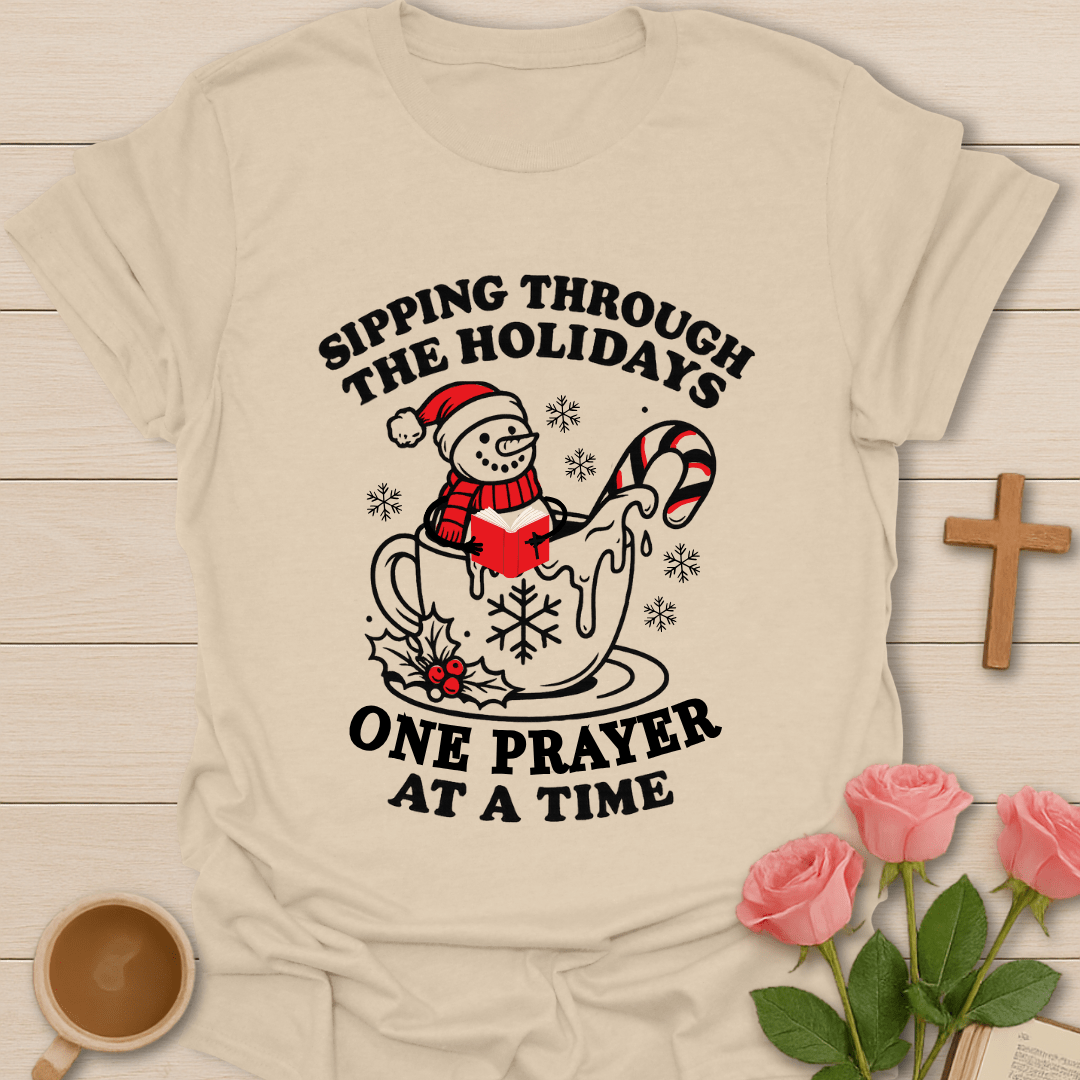 Snowman Christmas Prayer T-Shirt