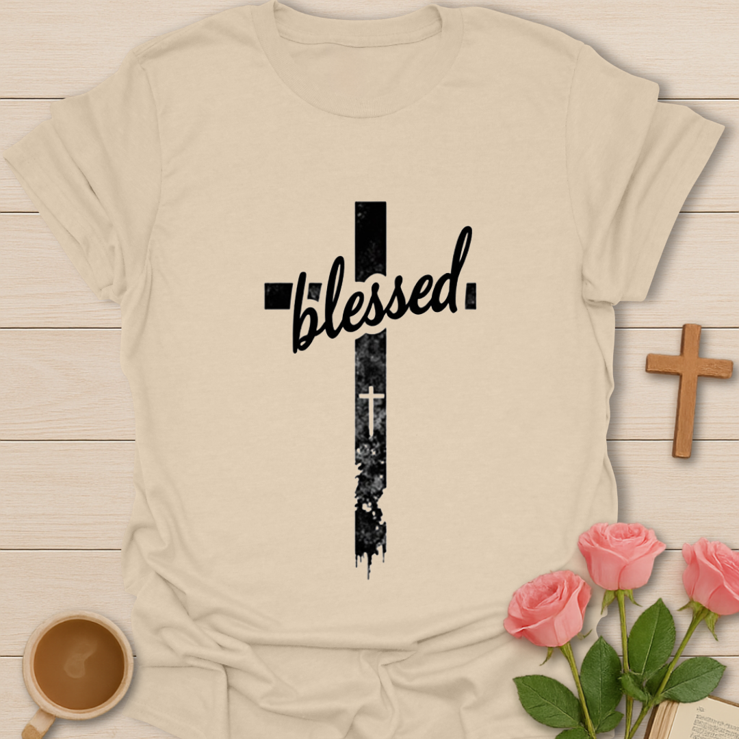 Blessed Rugged Cross T-Shirt