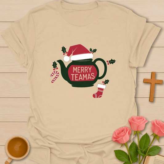 Santa Teapot Christmas T-Shirt