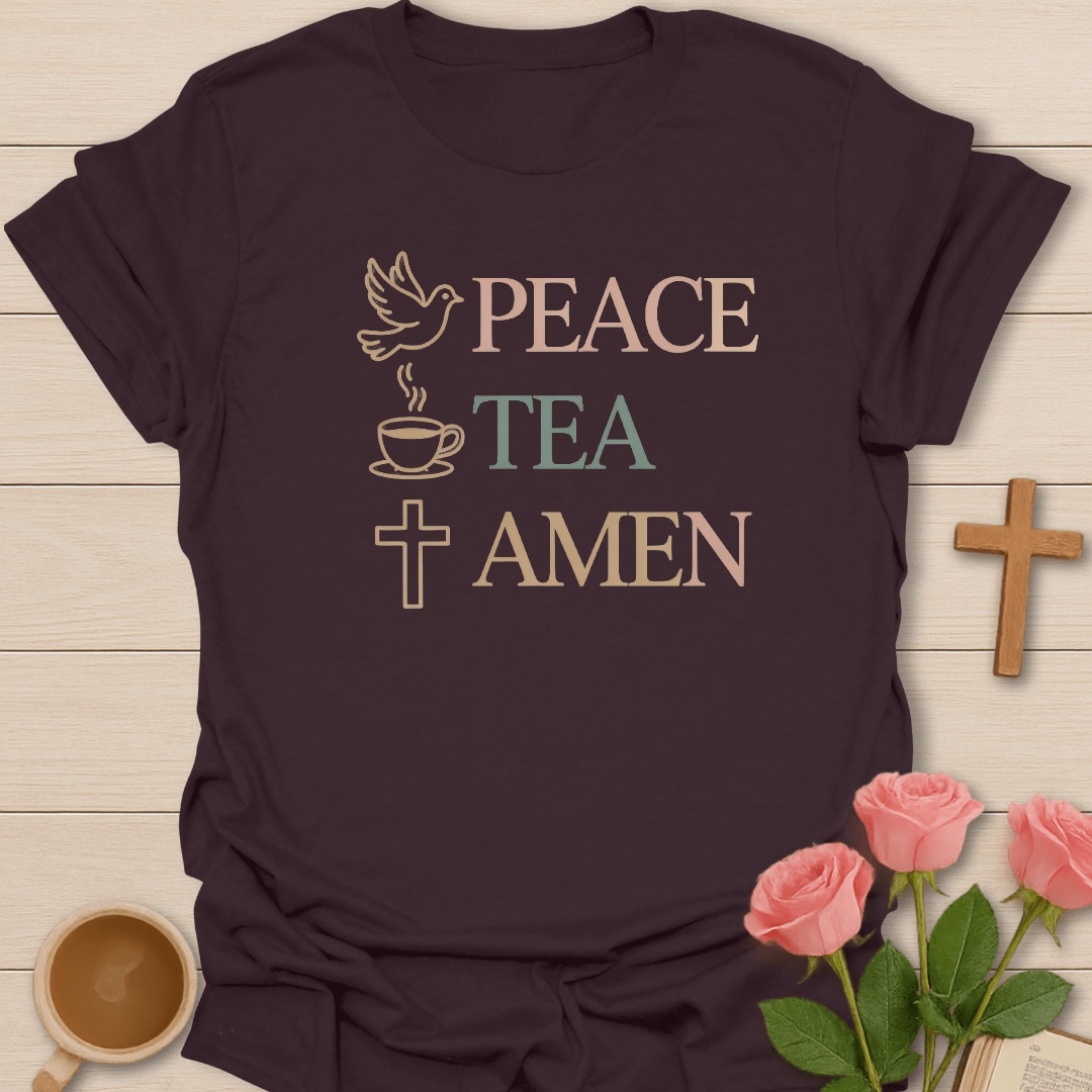 Peace Tea Amen Checklist T-Shirt T-Shirt