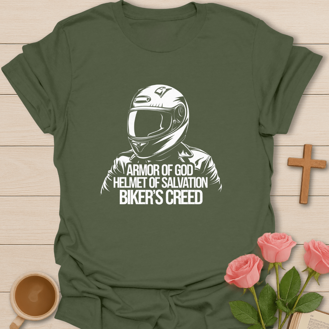 Biker Armor Of God T-Shirt