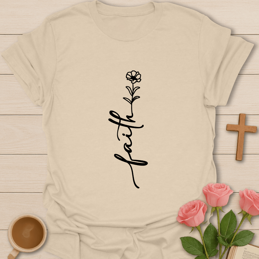 Faith Flower T-Shirt T-Shirt
