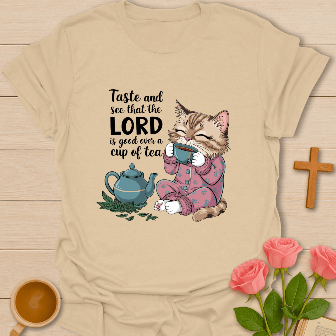 Pajama Cat  Good Tea T-Shirt