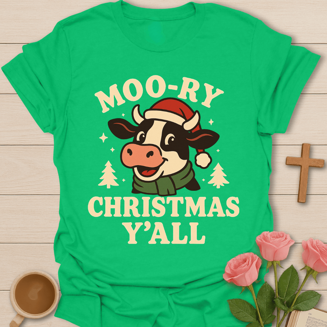 Moory Christmas Y'all T-Shirt T-Shirt