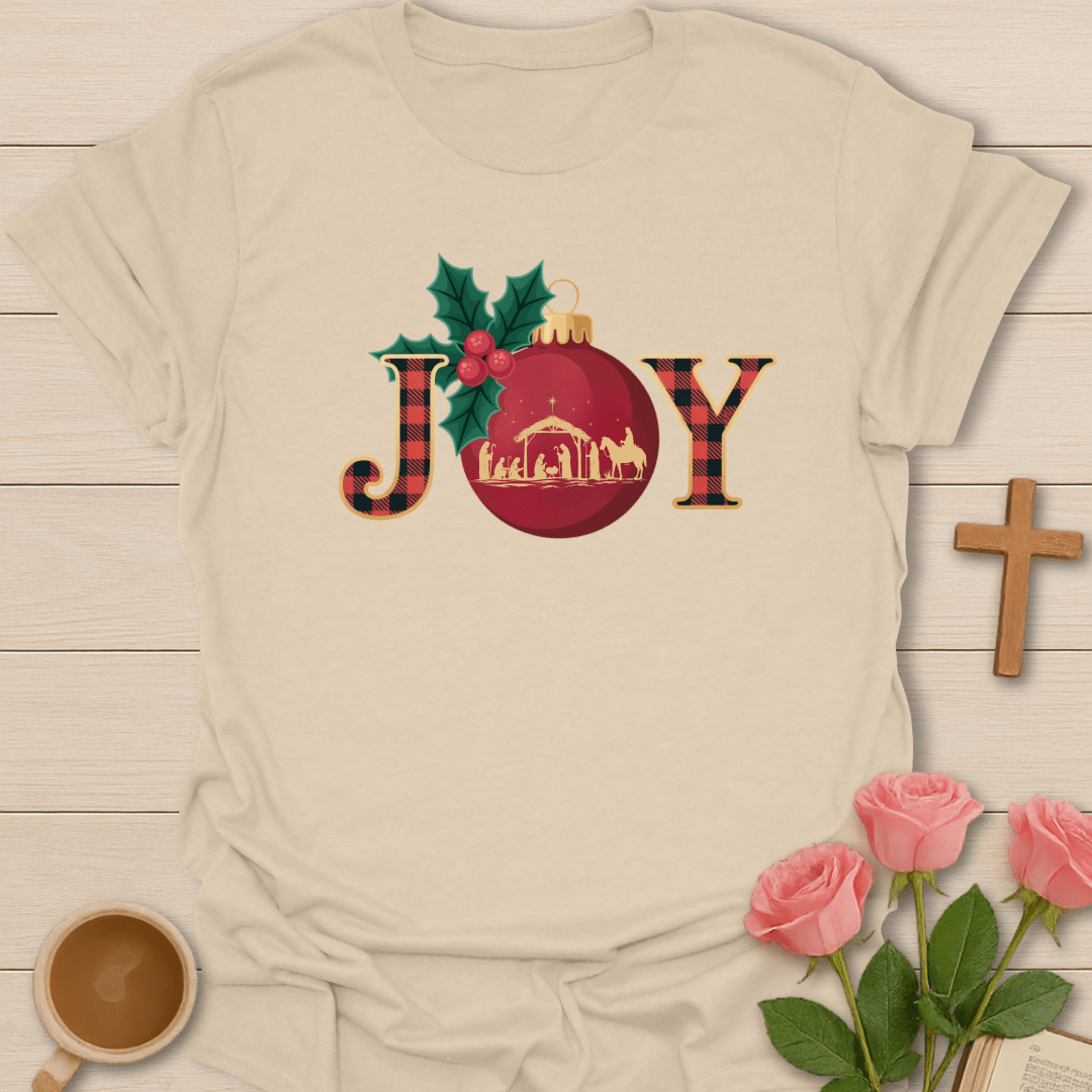 Joy Nativity Christmas T-Shirt T-Shirt