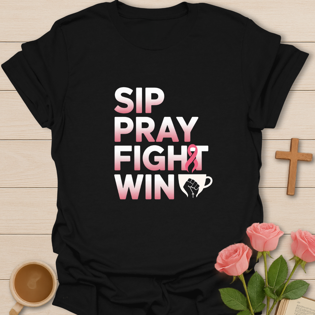 Sip Pray Fight Win  T-Shirt