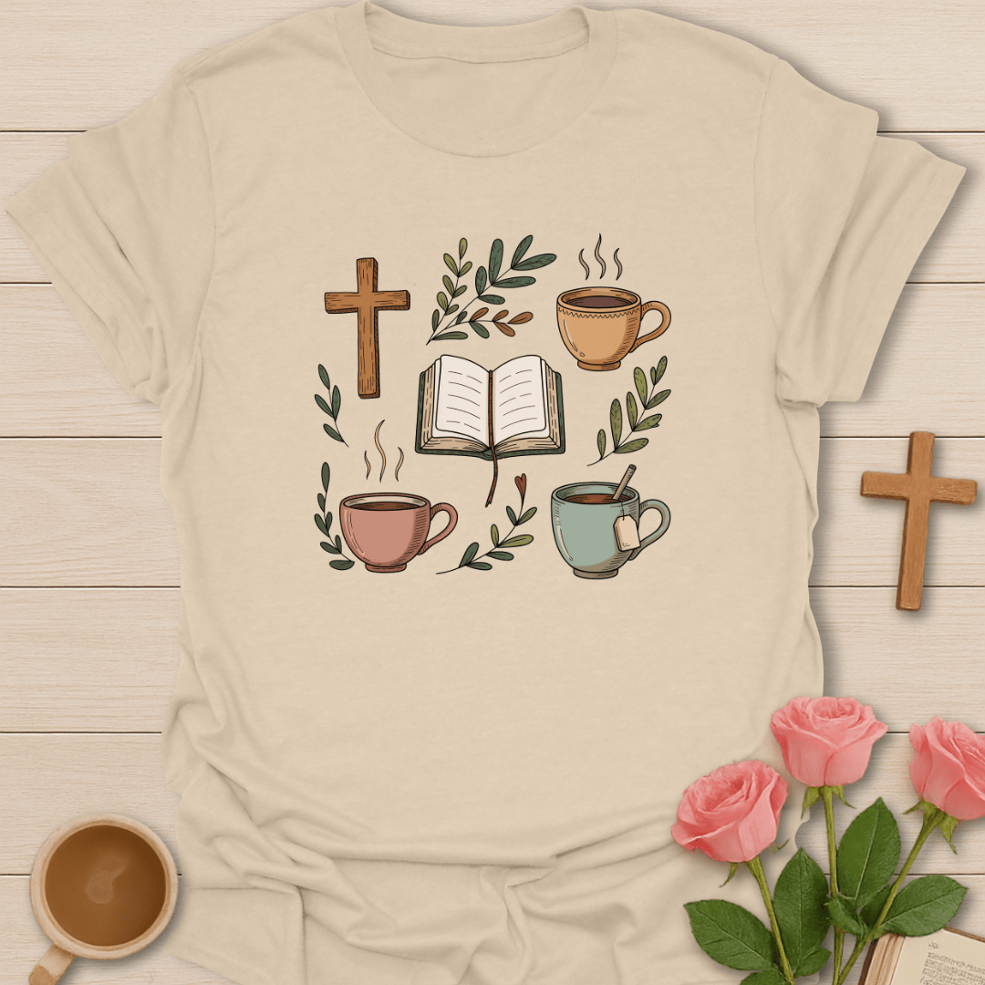 Cozy Faith & Tea T-Shirt T-Shirt