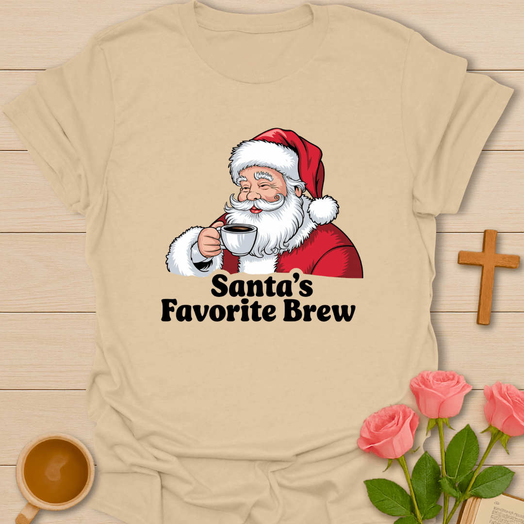 Santa's Brew Christmas T-Shirt T-Shirt