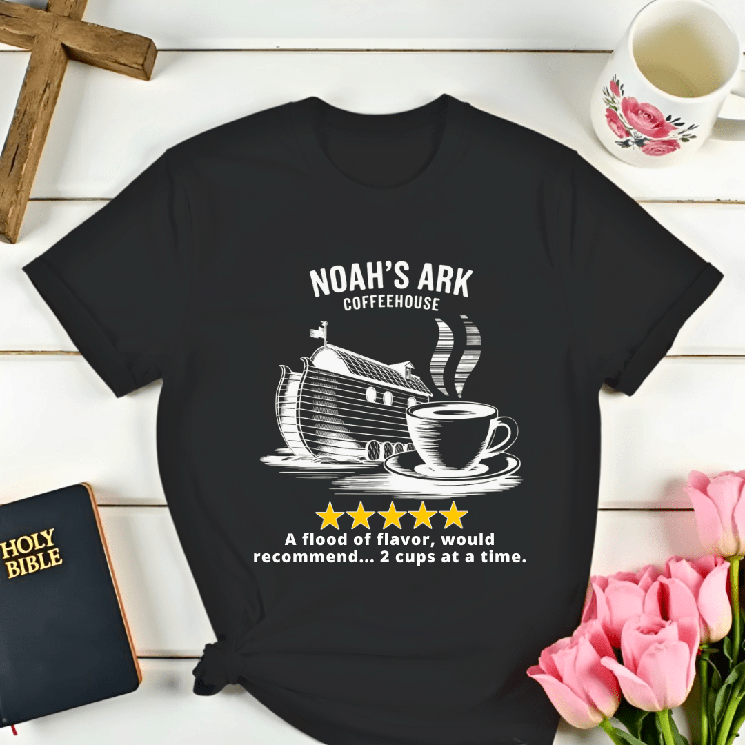 Noah's Ark Coffee House Five Stars Review T-Shirt