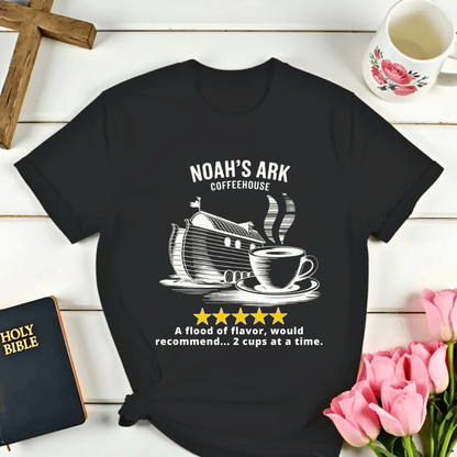 Noah's Ark Coffee House Five Stars Review T-Shirt