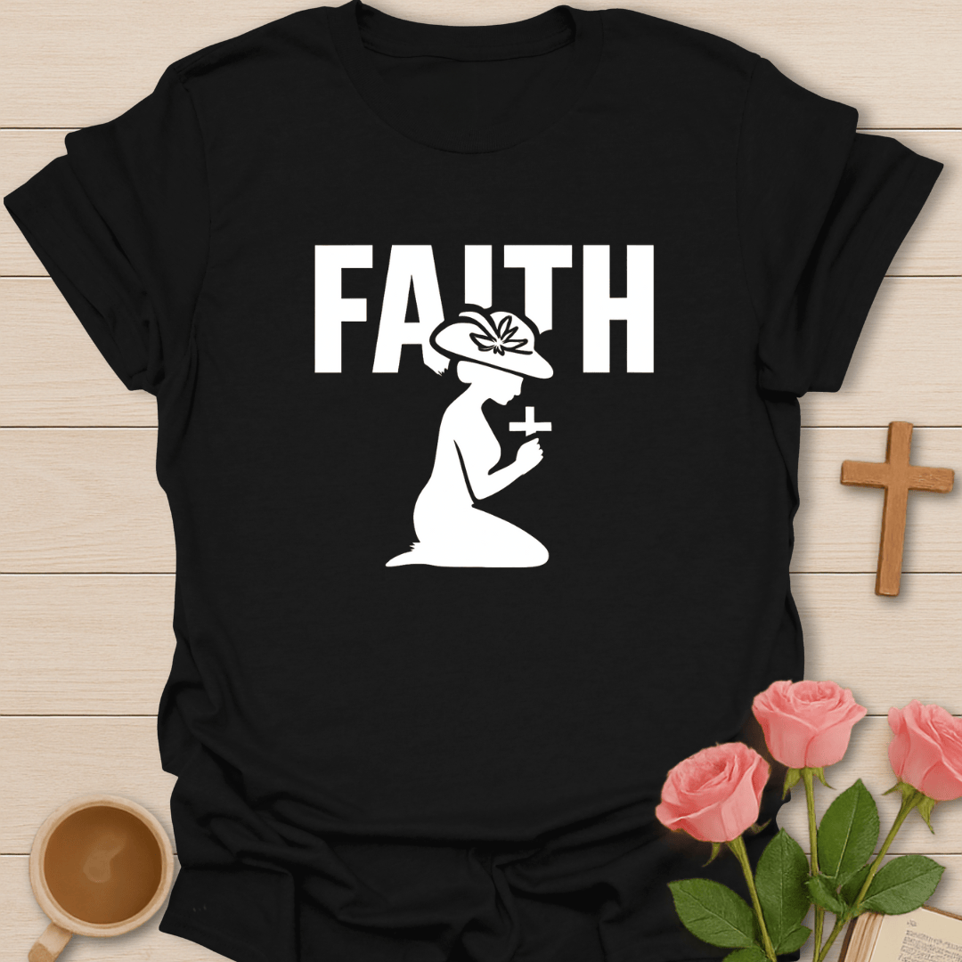 Praying Lady Faith T-Shirt T-Shirt